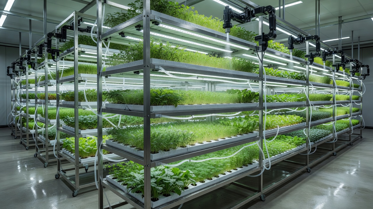 Automated Hydroponic Vertical Sprout Facility