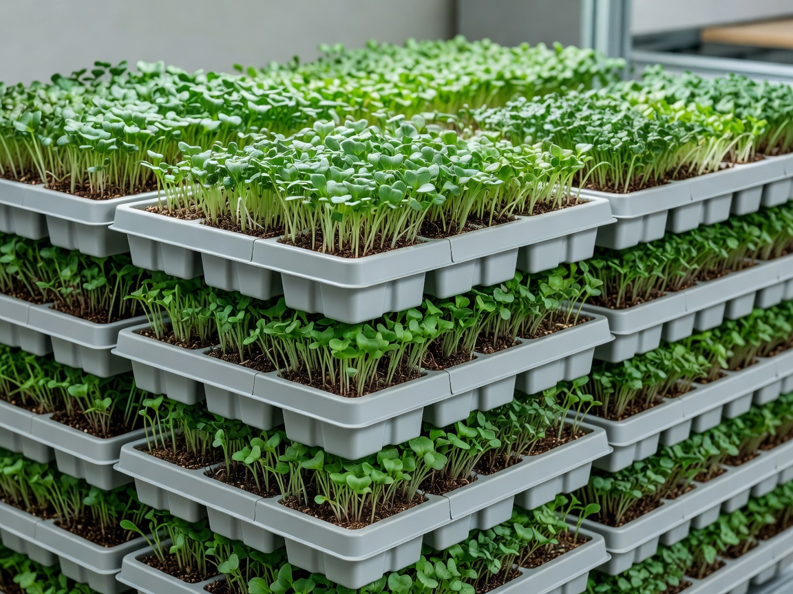 Microgreen Pod Matrix Stacking Trays