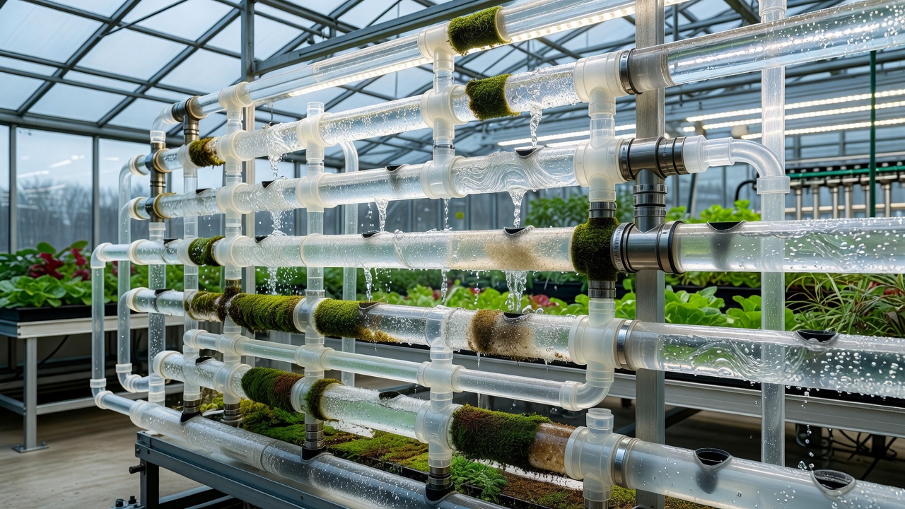 Recirculating Hydroponic Water Filter Matrix